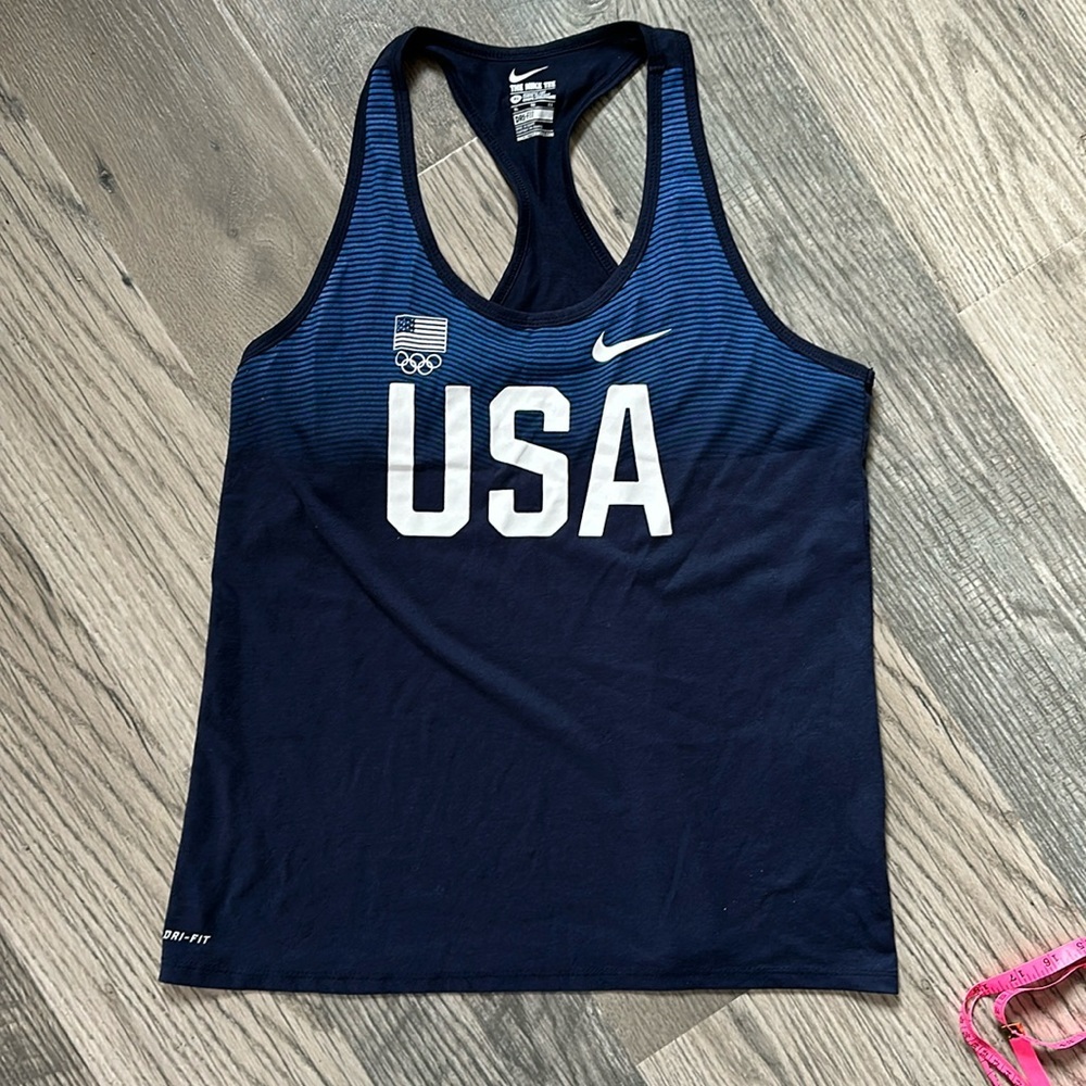 Nike Women's Olympic Team USA Navy Tank Top
size XL